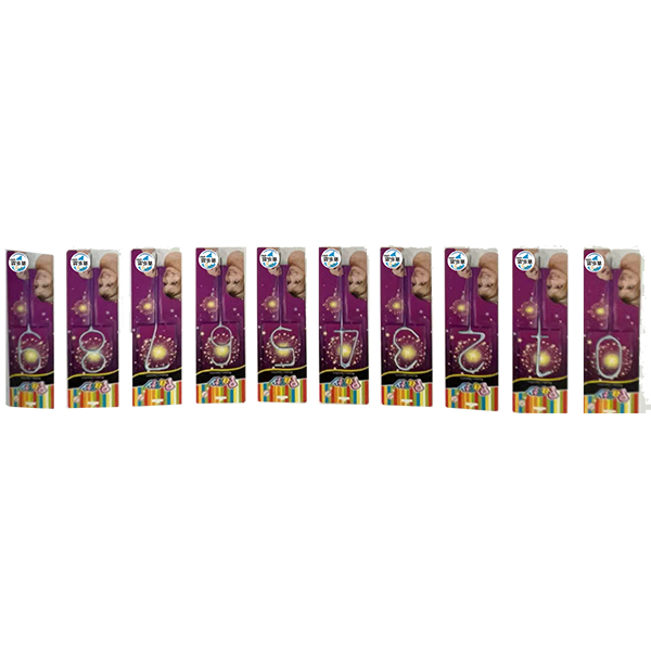 NUMBER SPARKLER(SLIVER GOLDEN GREY)